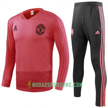 Manchester United Komplet Bluzy Treningowe Czerwony 2018/19
